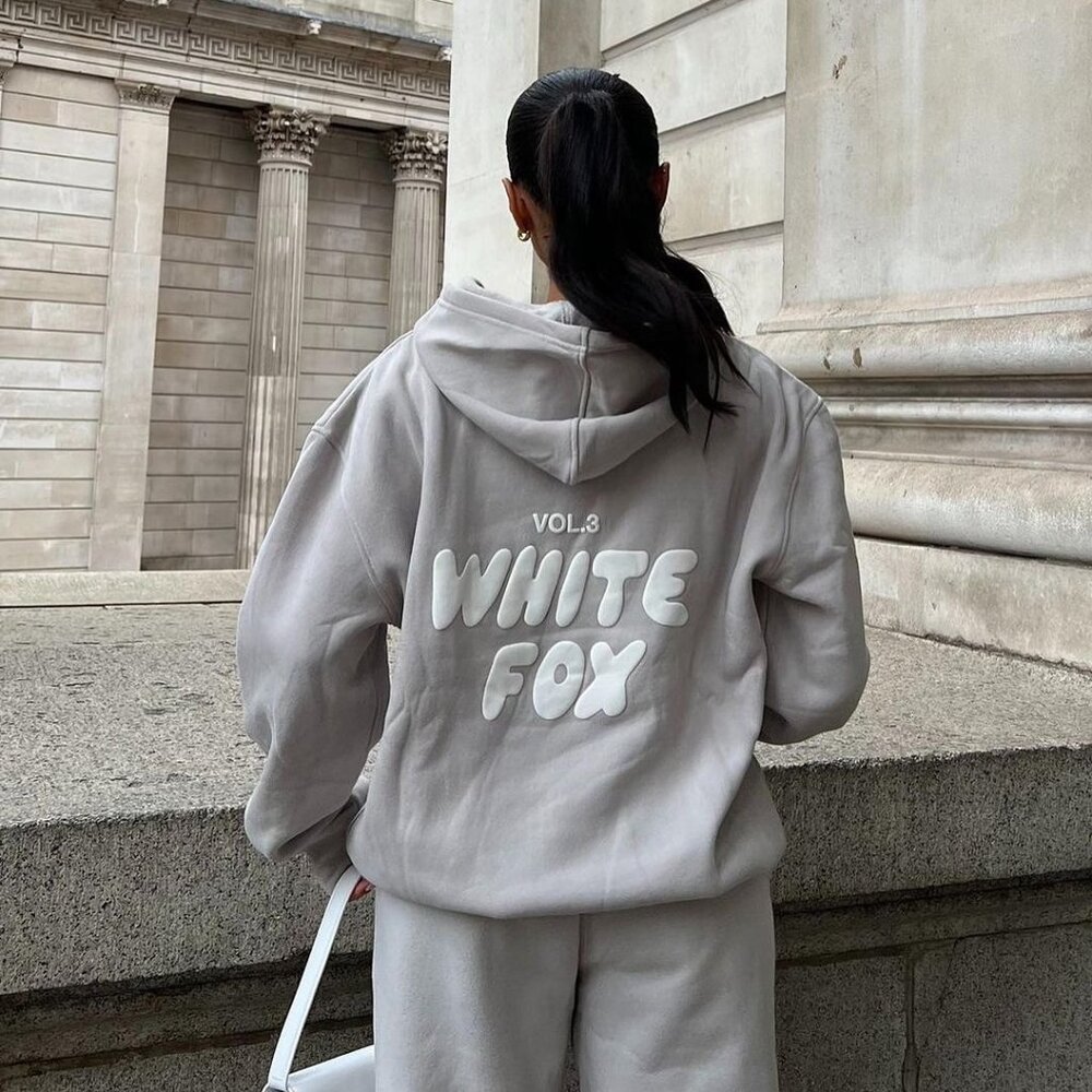 White Fox Offstage Hoodie - Size S/M, Moon 🖤 (Rare)